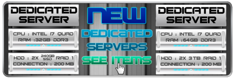 New Dedicated Servers